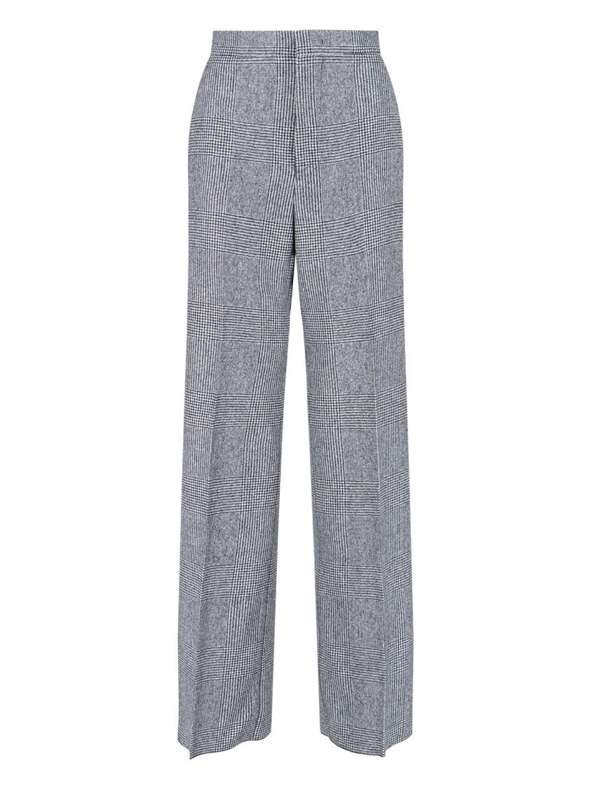 Tagliatore Houndstooth Tailored Double-Breasted Blazer And Wide-Leg Trousers