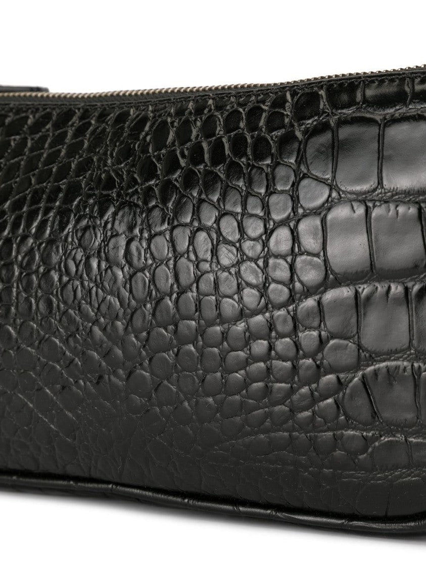 By Far Rachel Black Leather Handbag