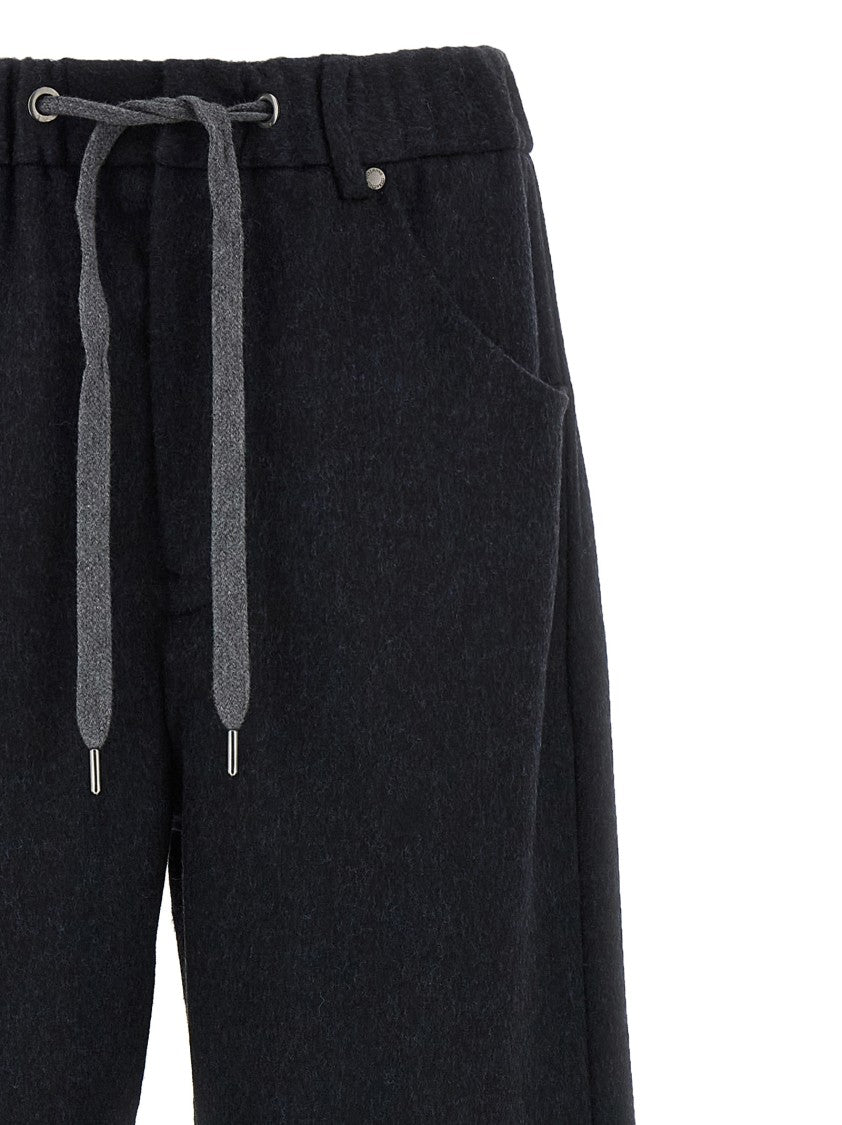 Brunello Cucinelli Comfort Fit Wool Flannel Pants