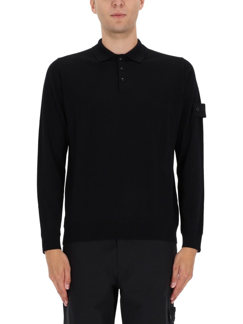 Stone Island Long Sleeve Polo Shirt