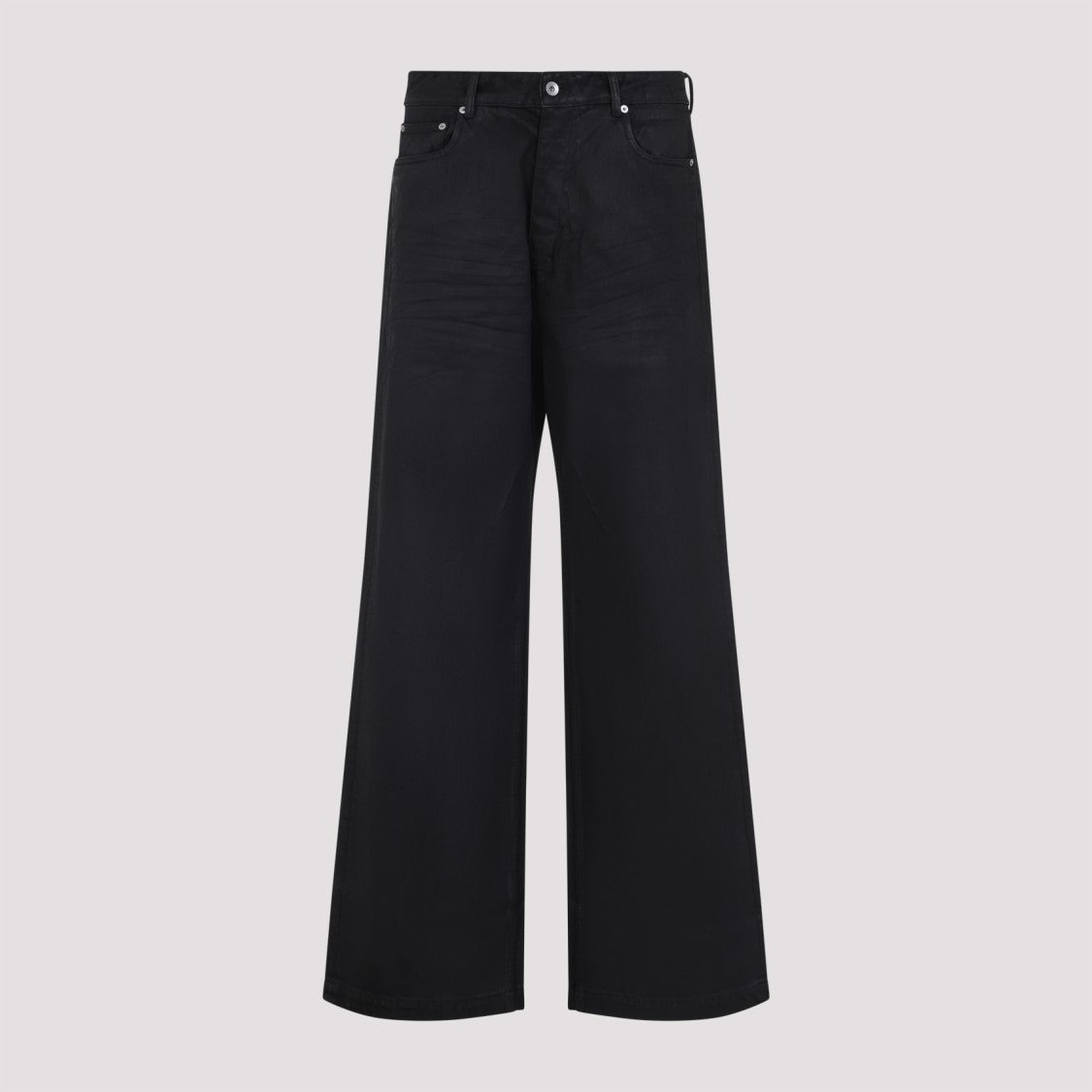 Drkshdw By Rick Owens Geth Black Cotton Jeans
