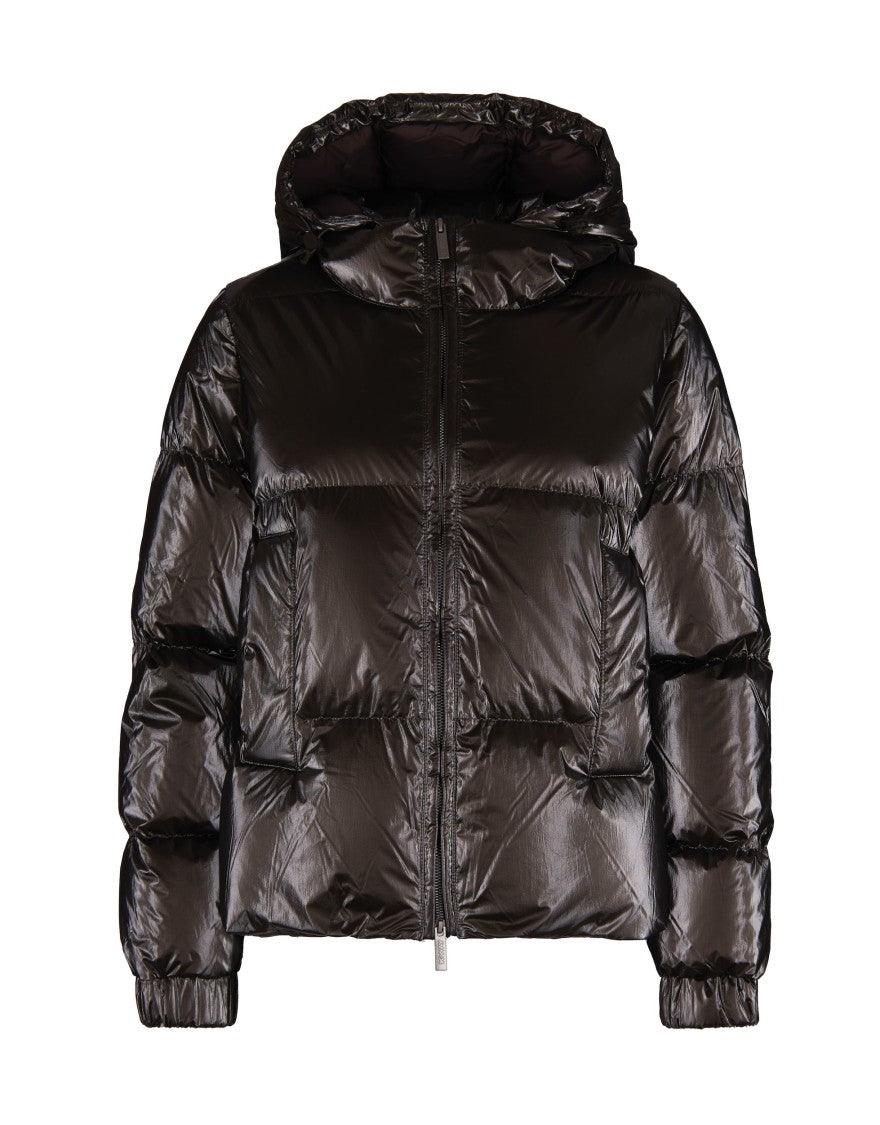 K-Way Lethille Thermo Microfiber Down Jacket, Black Olive