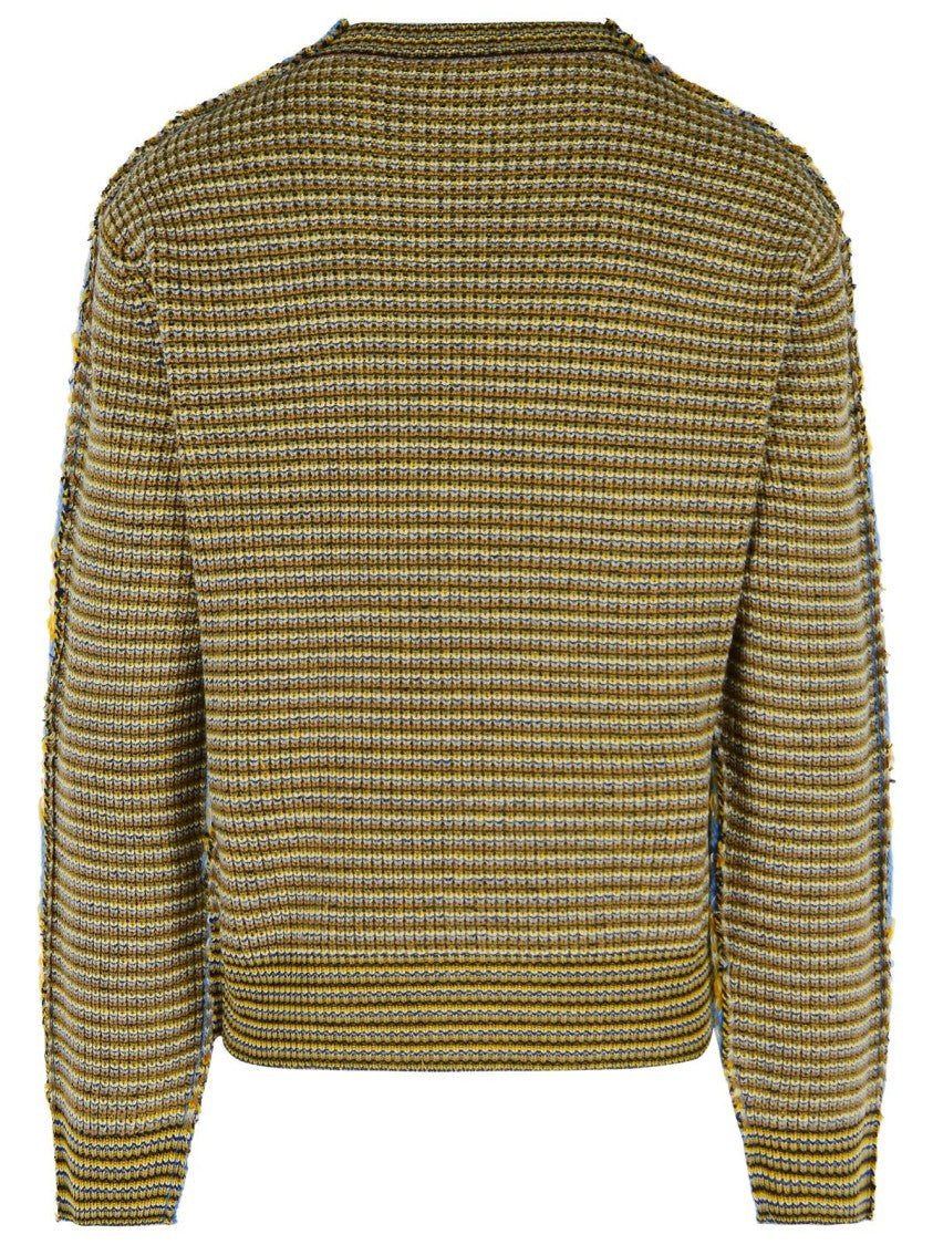 Marni Light Blue Mohair Blend Sweater