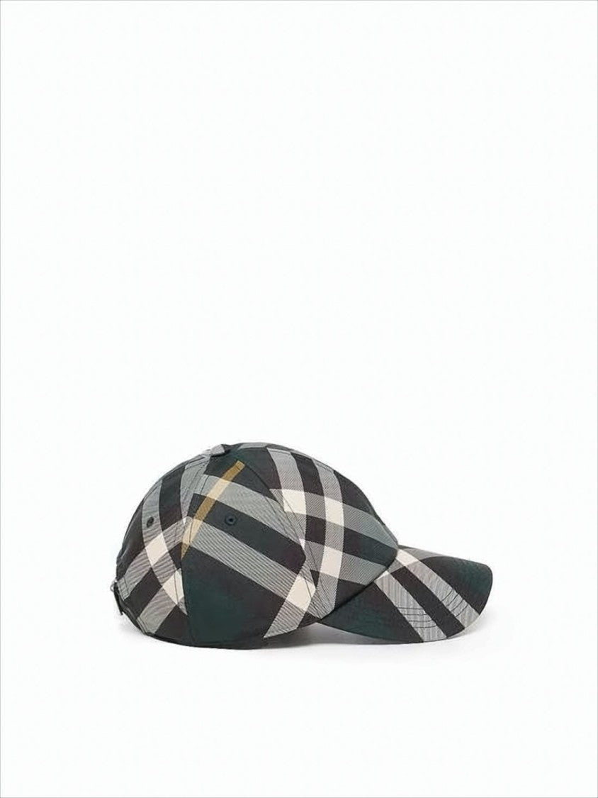 Burberry Neutral Check Pattern Baseball Cap