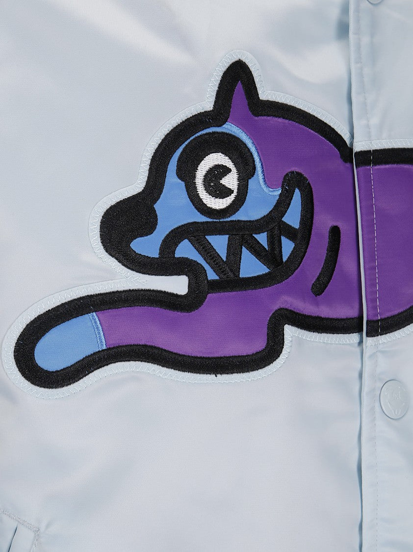 Icecream Dog Satin Running Bomber Jacket