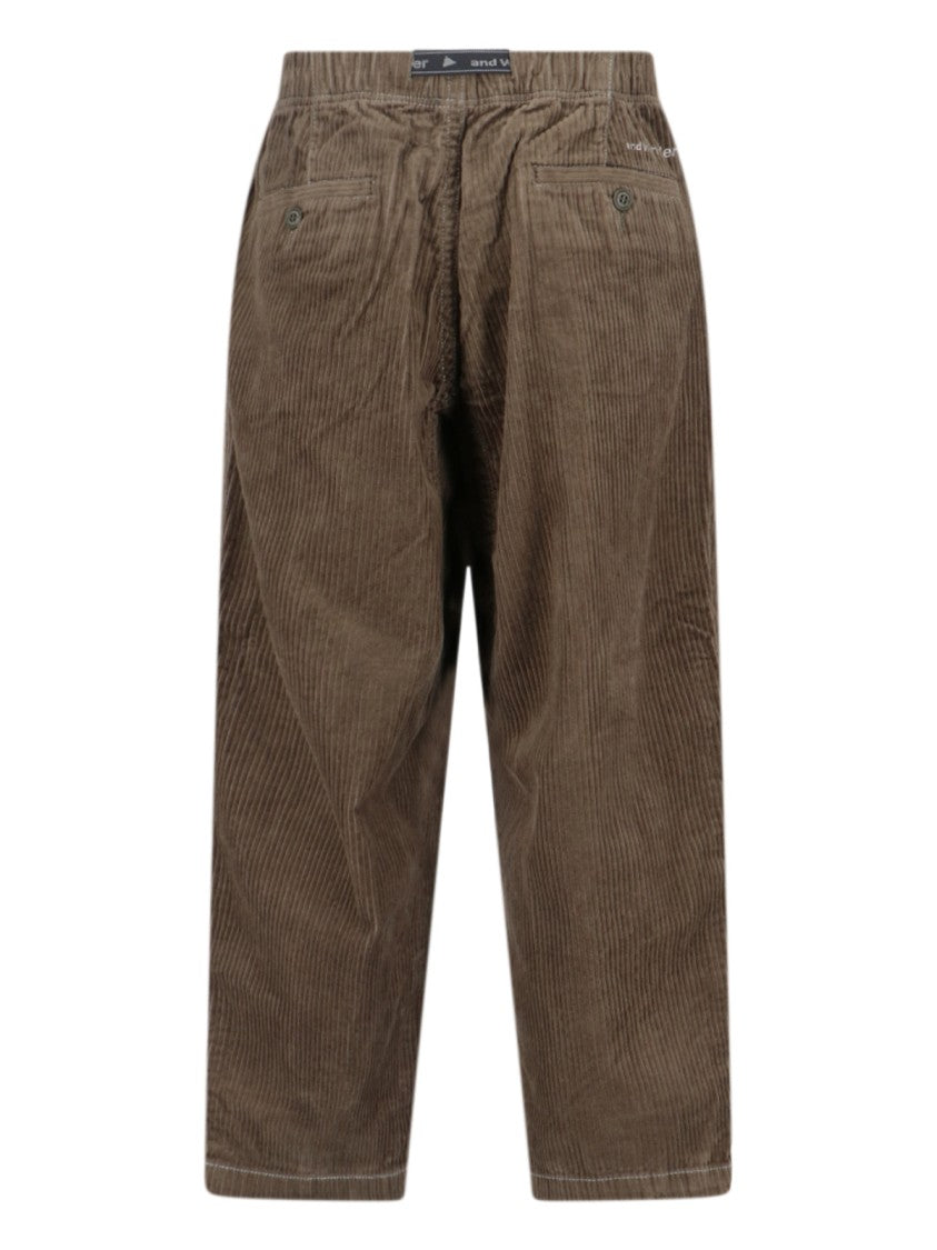 And Wander Tailored Green Trousers With Straight Leg Cut