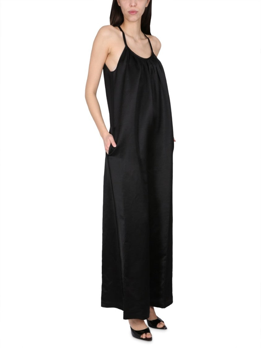 Alysi Wide Satin Jumpsuit