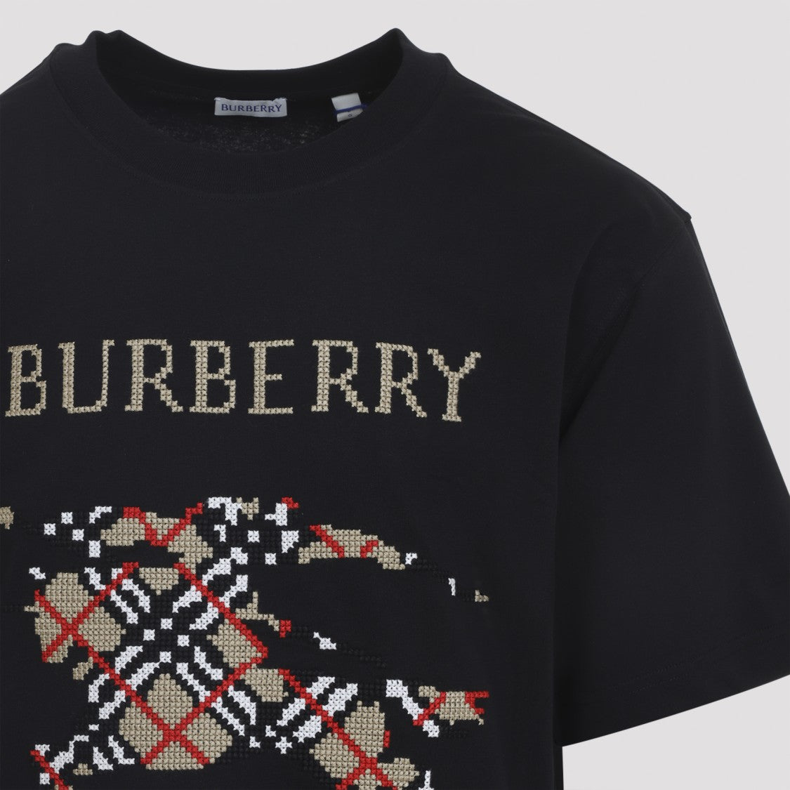 Burberry Ryan Logo Black Cotton T-Shirt