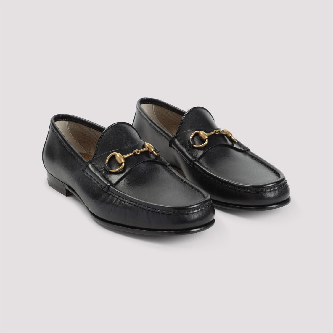Gucci Black Leather Horsebit 1953 Loafers