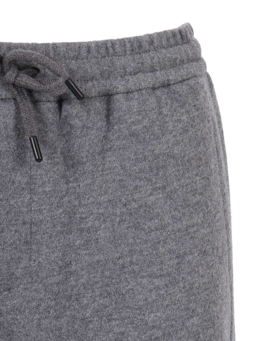 Circolo 1901 Cuffed Wool Trousers With Structured Fit