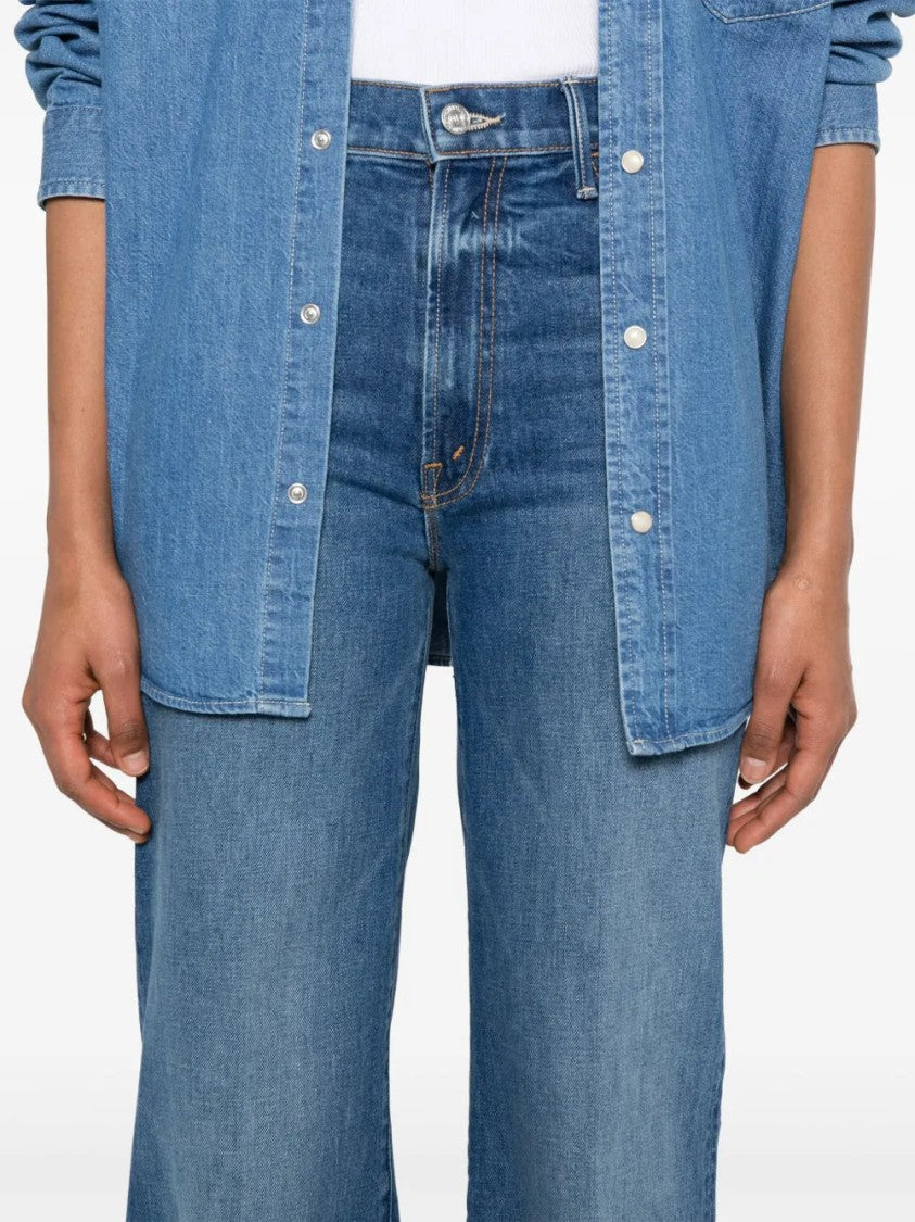 Mother Hustler Roller Heel Cuff Ray Jeans