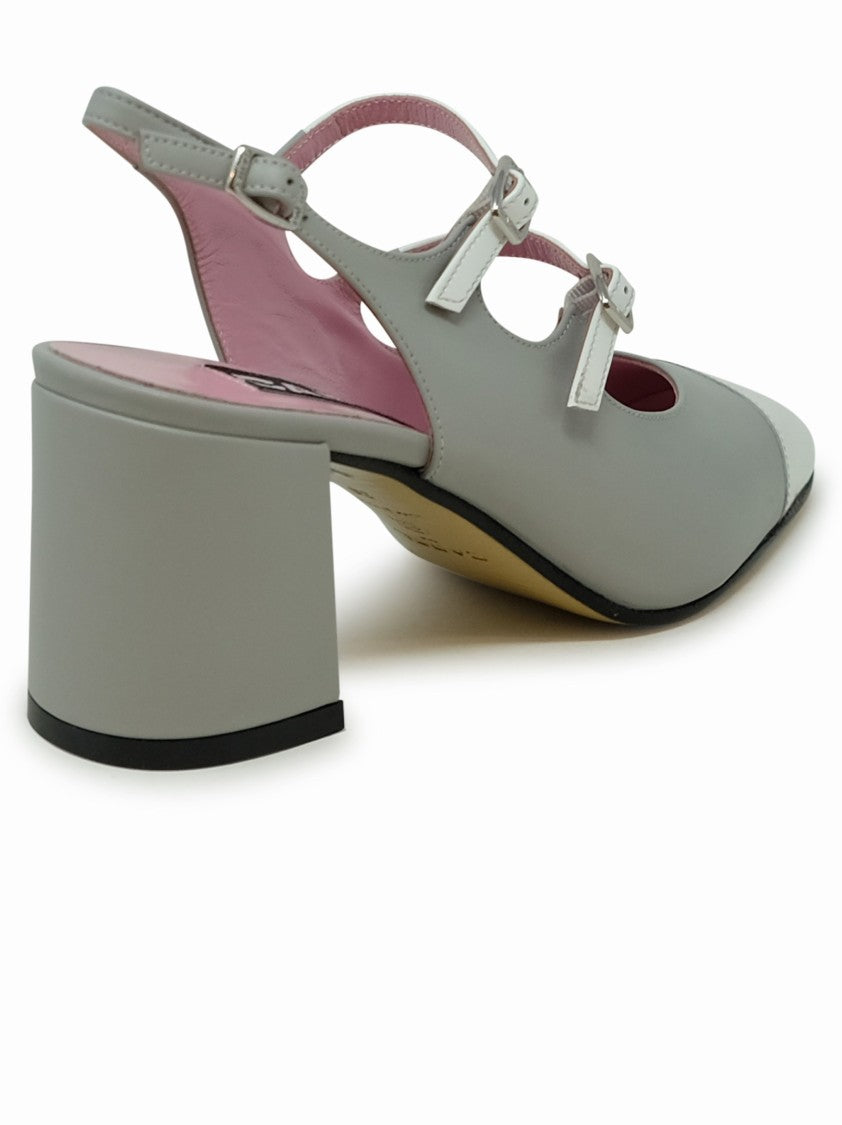 Carel Paris Papaya Leather Ballet Pumps