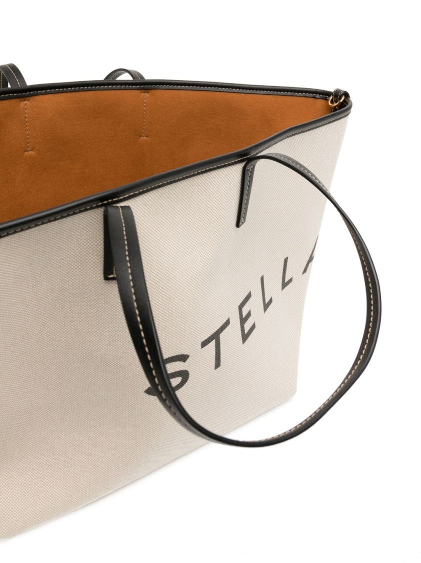 Stella Mccartney Spacious Structured Tote Bag With Bold Logo