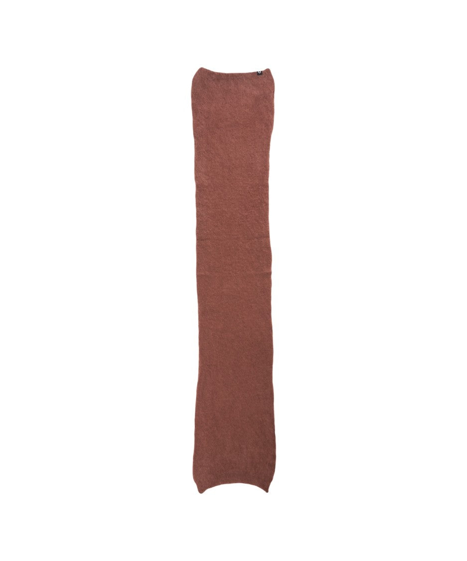 Ottod'ame Mohair Scarf With Refined Logo Detail