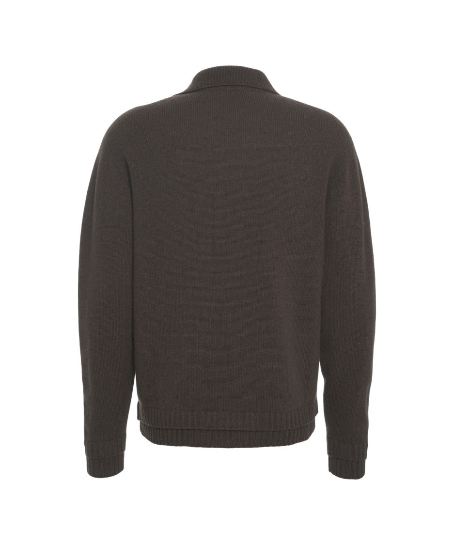 Atomo Factory Classic Polo Collar Knit Sweater