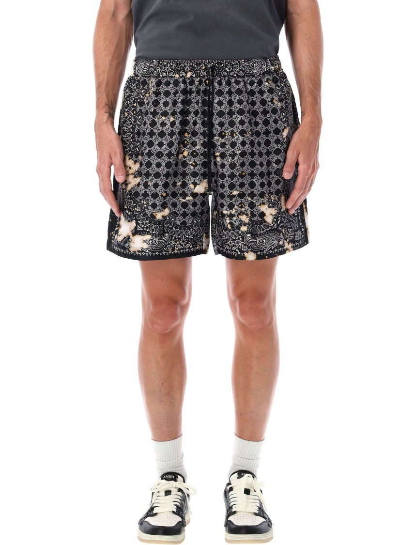Amiri Bleach Bandana Bermuda