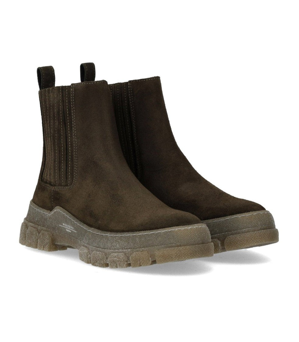 Max Mara Genepi Military Green Chelsea Boot