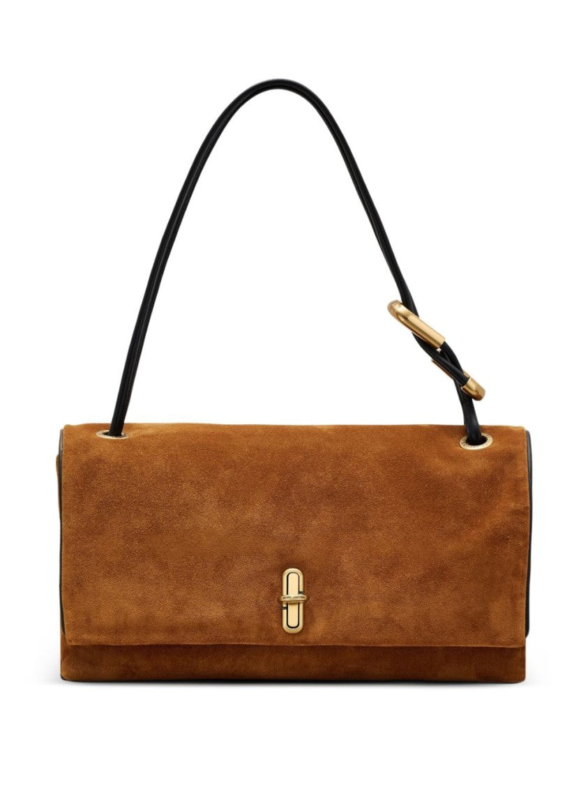 Marc Jacobs Suede Leather The Large Dual Shoulder Bag