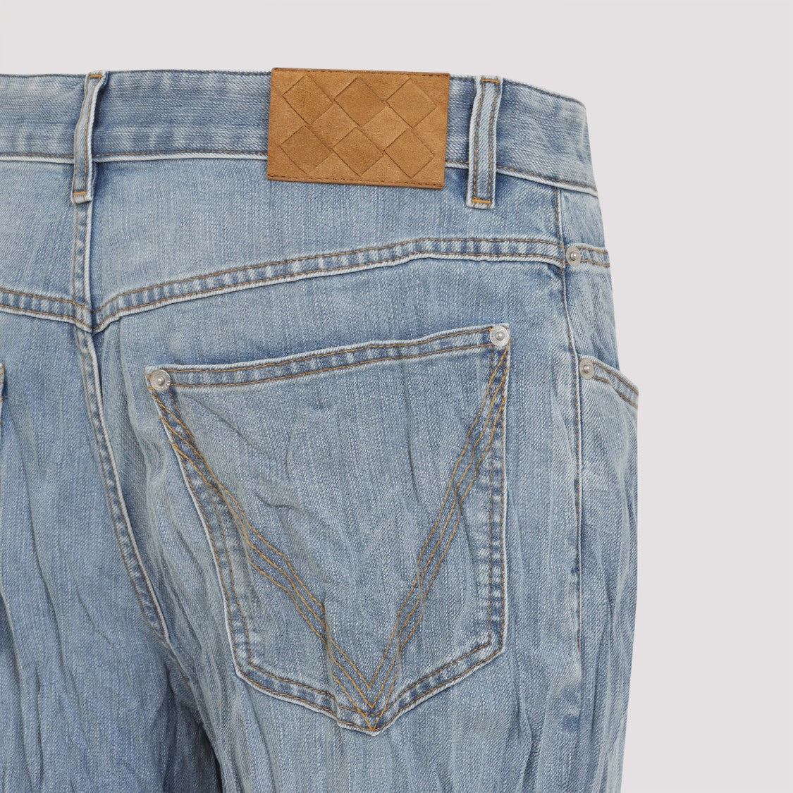 Bottega Veneta Straight-Leg Jeans With Textured Finish