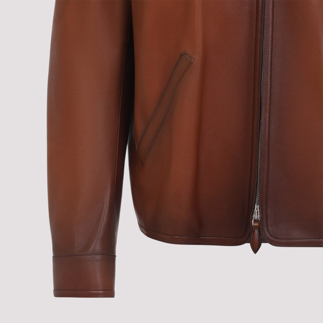 Berluti Brown Leather Jacket