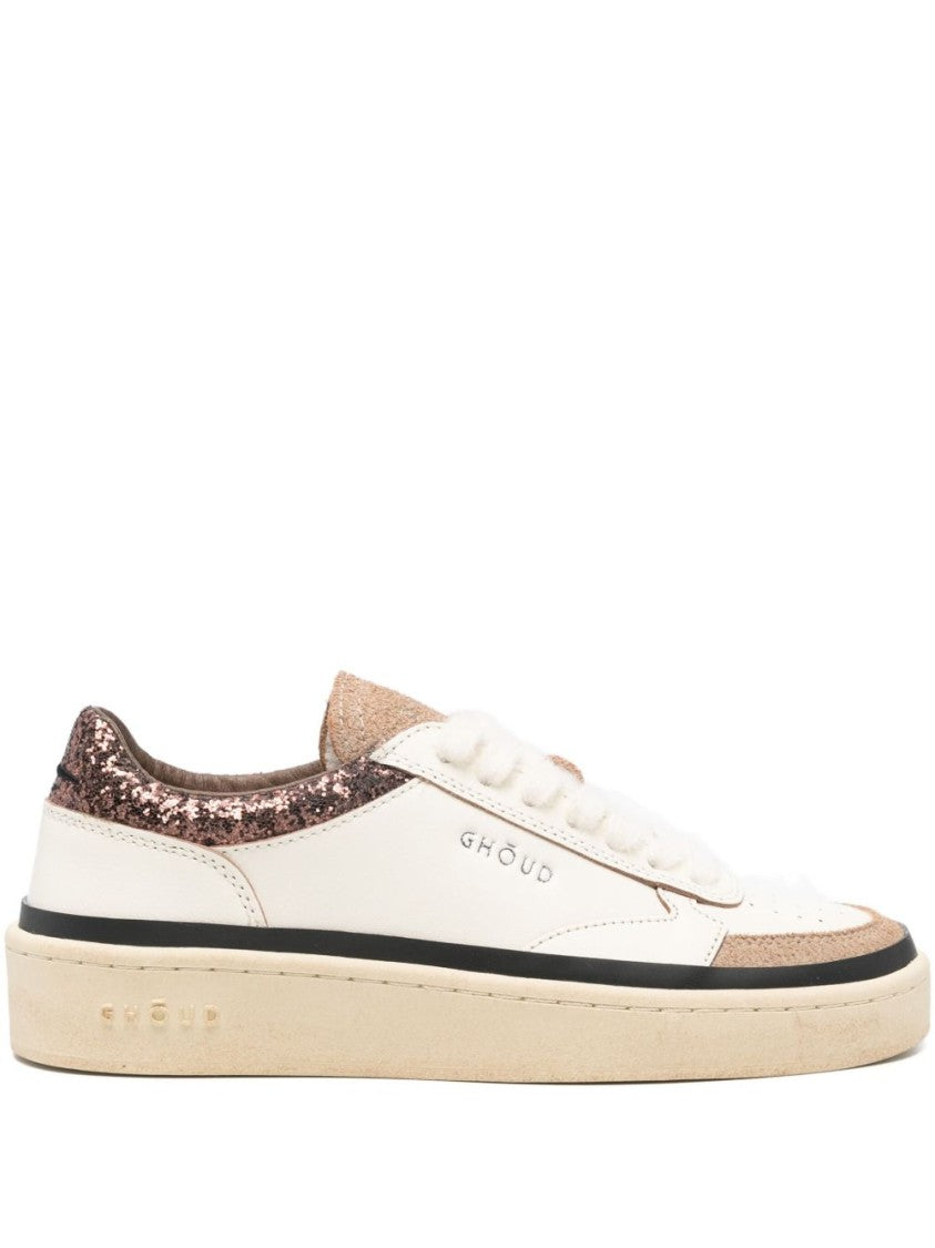 Ghoud Multicolour Leather Sneakers With Glitter