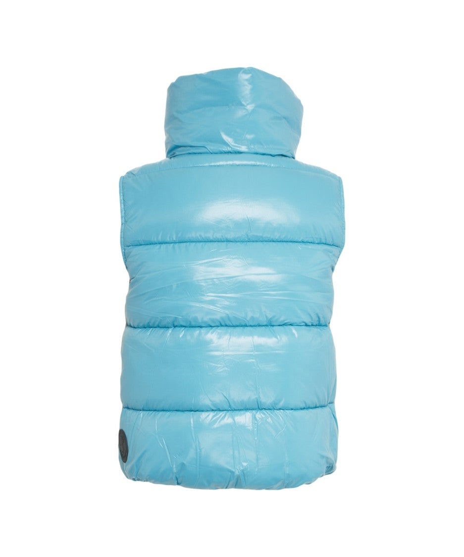 Save The Duck Plumtech-Insulated High-Collar Puffer Gilet