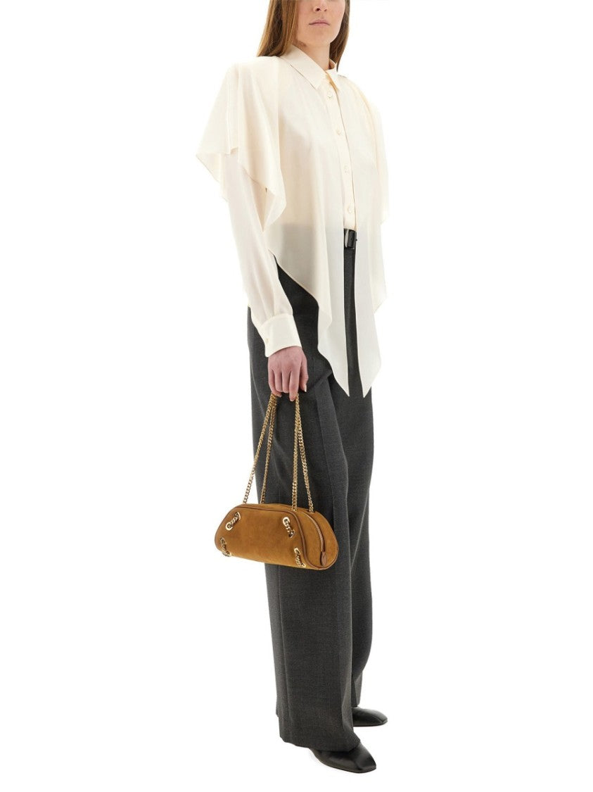 Stella Mccartney Semi-Transparent Shirt With Layered Panel