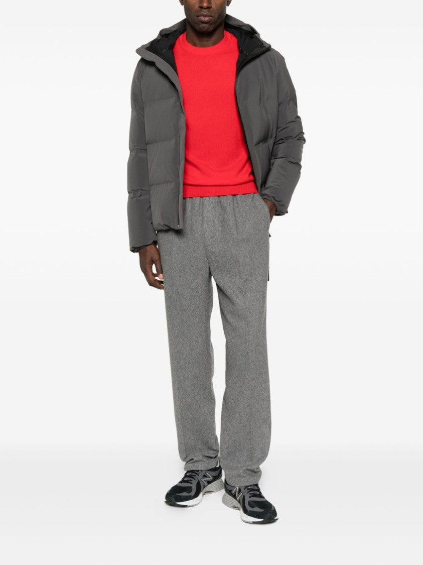 Herno Quilted Gray Herno Jacket With High Collar