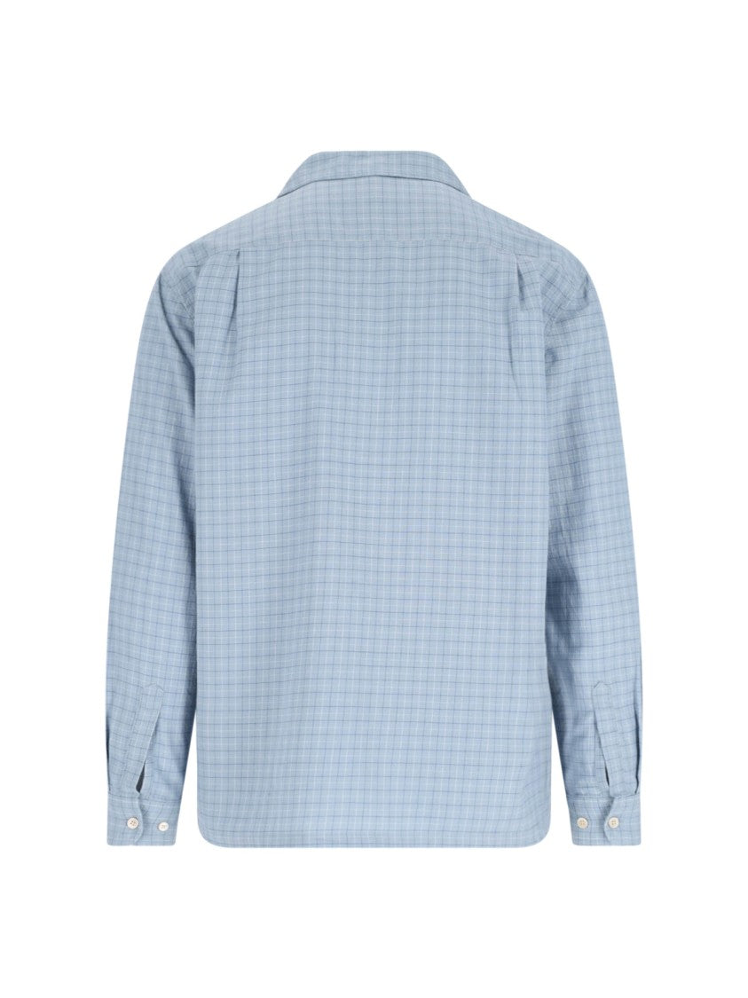 Sunflower "Pocket Shirt" Checked Shirt Light Blue