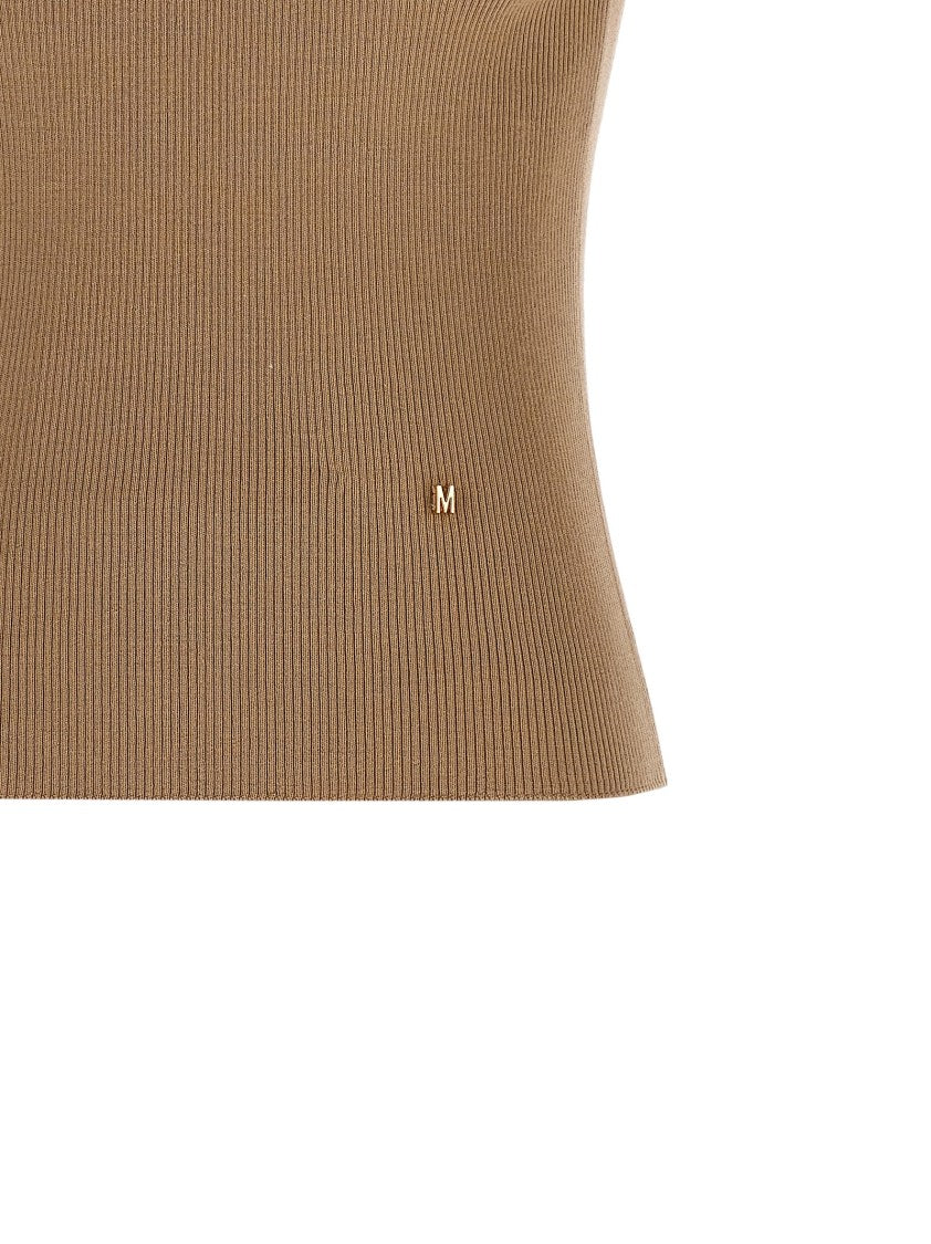 Moschino Sleeveless Silk Blend Knit Top