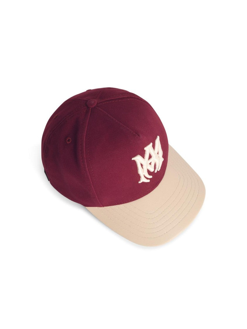 Amiri Two-Tone Cotton And Leather Cap
