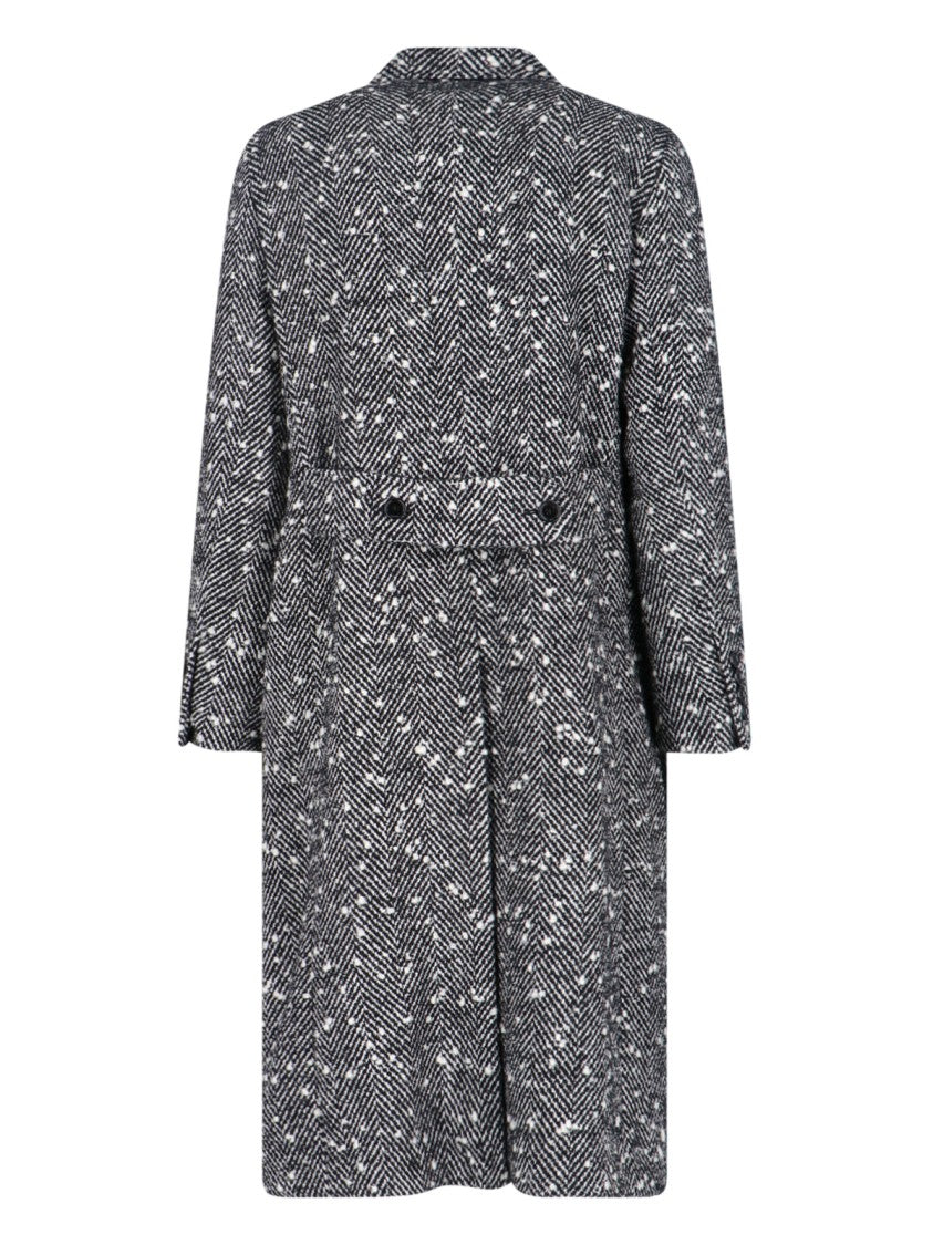 Dolce & Gabbana Double-Breasted Coat – Multicolor