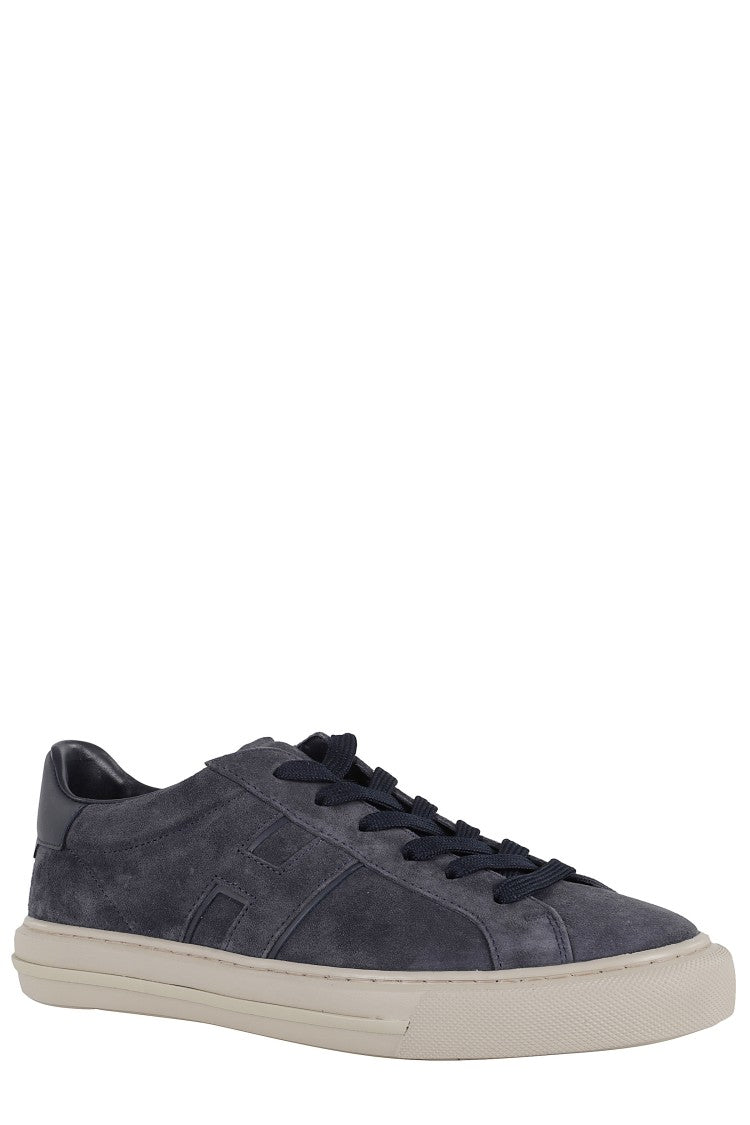 Hogan H691 Lace-Up Sneakers With Embossed Branding And Memory Foam Insole