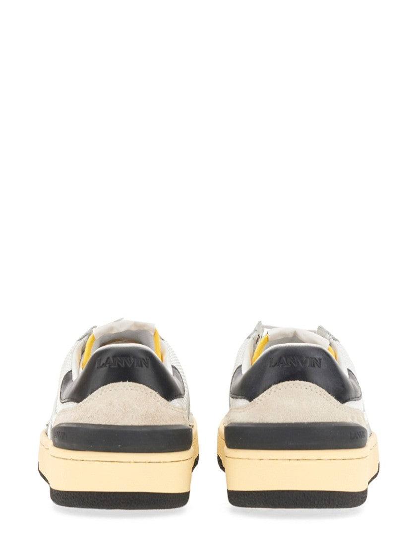 Lanvin Mesh, Suede And Nappa Leather Sneaker