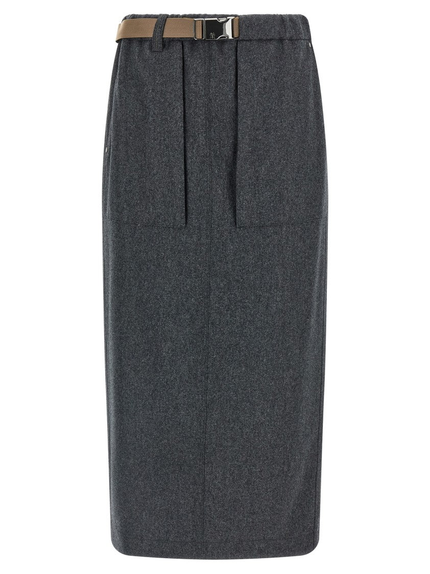 Brunello Cucinelli Fresh Wool Skirt