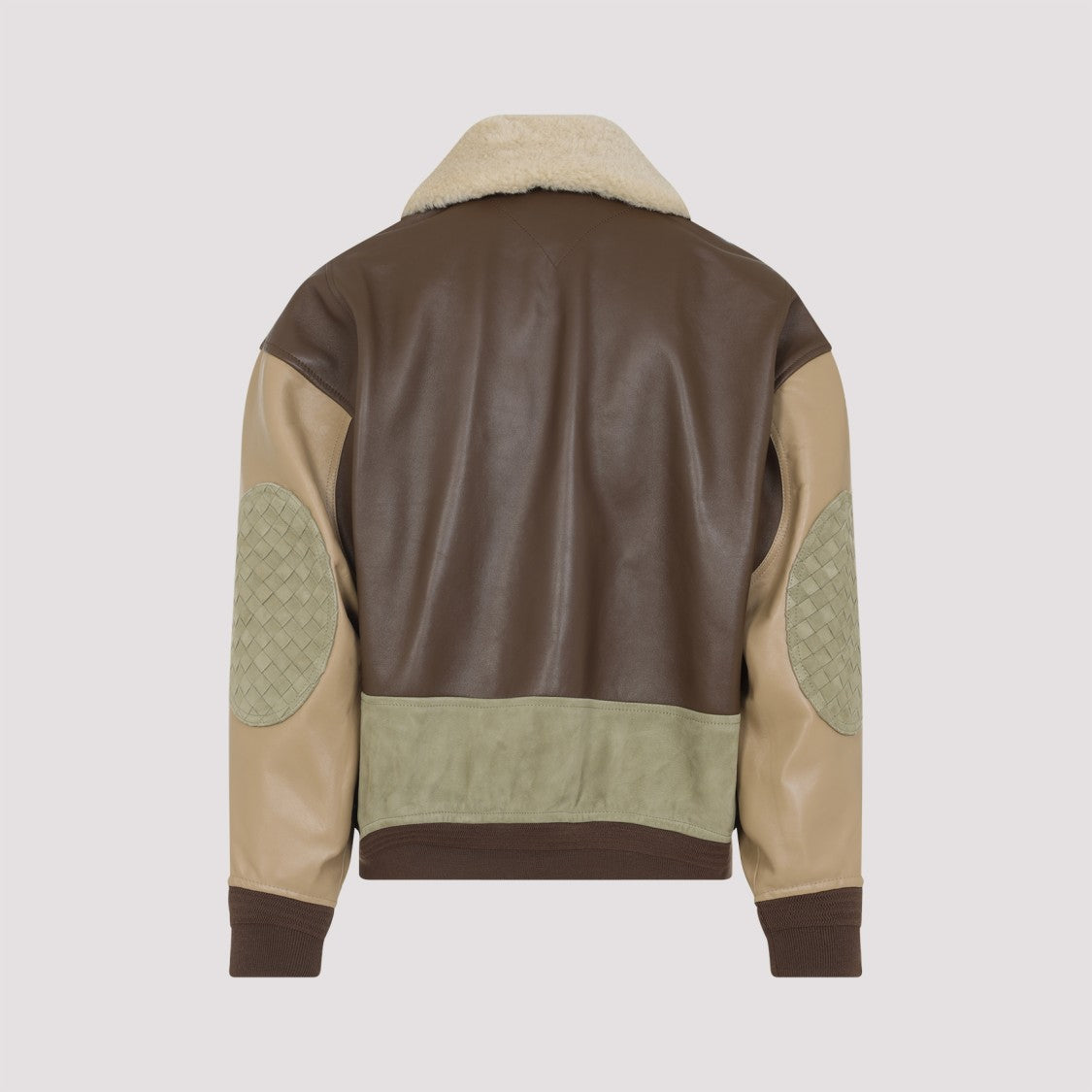 Bottega Veneta Brown Lambskin And Shearling Jacket