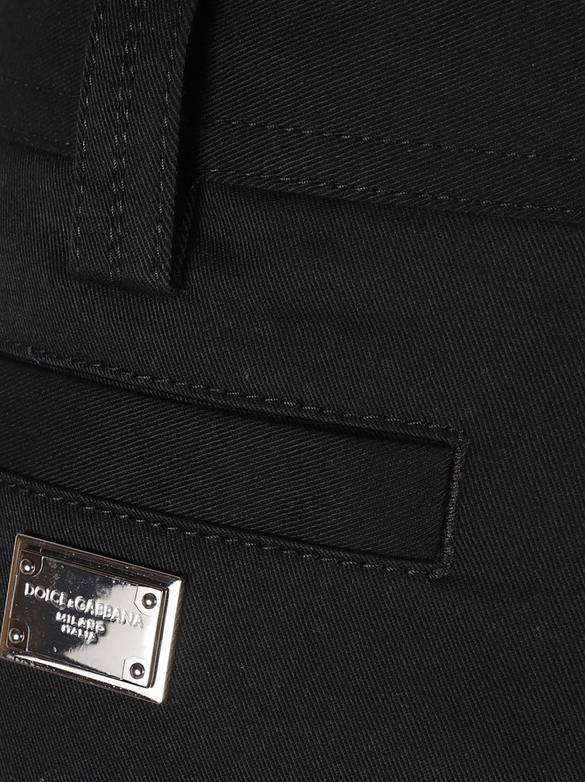 Dolce & Gabbana Classic Straight-Leg Trousers With Subtle Stitching Detail