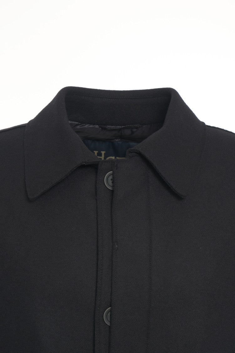 Herno Knee-Length Wool Blend Herno Coat