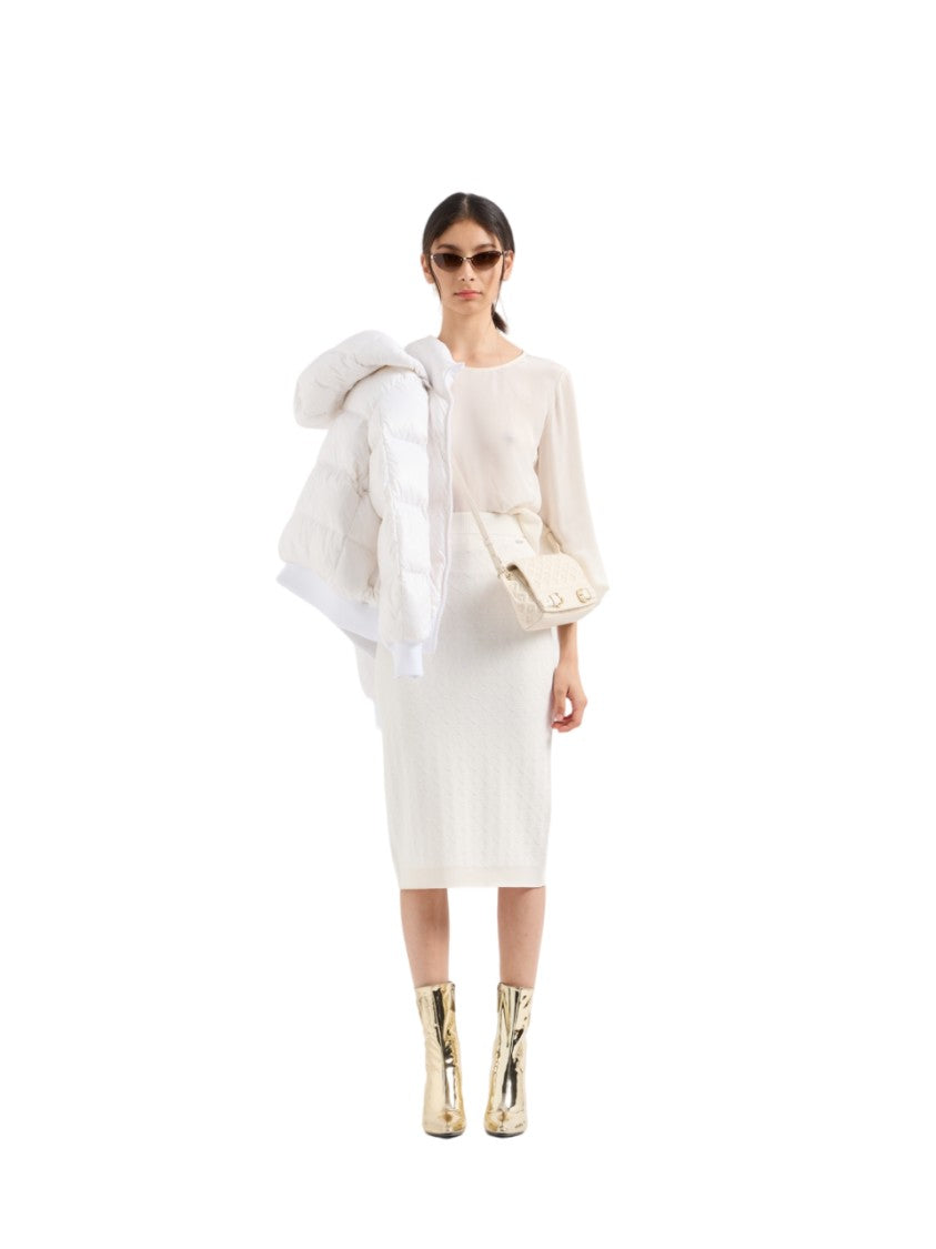 Armani Exchange White Down Jacket