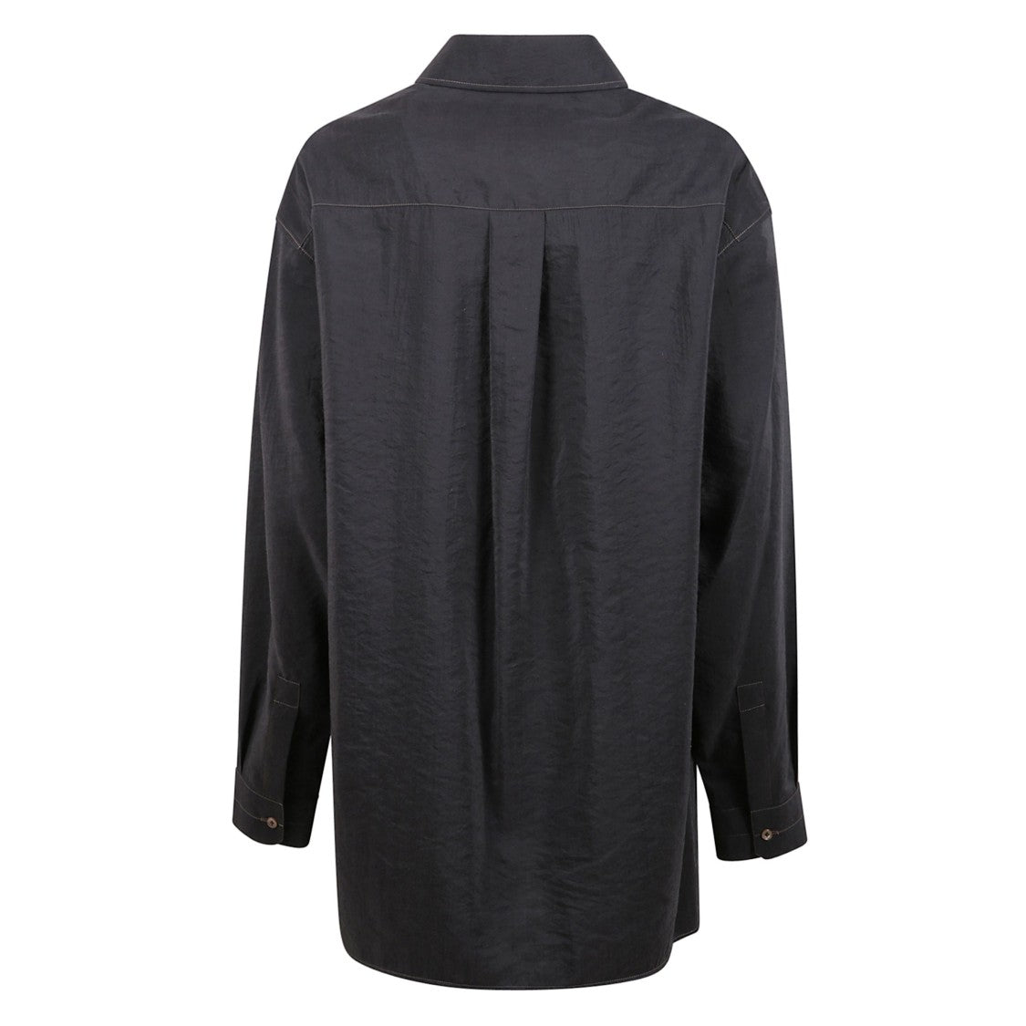 Lemaire Relaxed Silk Shirt With Patch Pockets