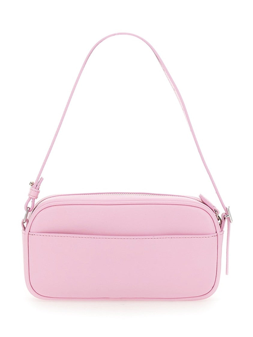 Courrèges Rectangular Cowhide Leather Shoulder Bag With Adjustable Strap