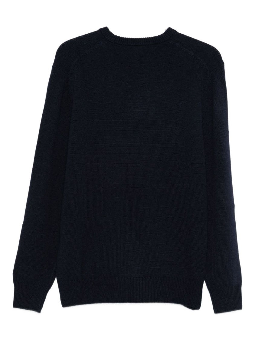 Mc2 Saint Barth Navy Blue Knit Sweater