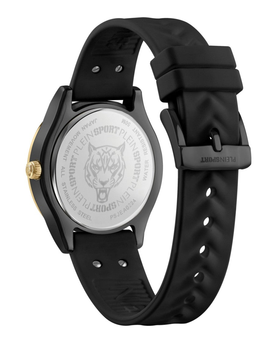 Plein Sport Quartz Movement Watch With Black Enamel Dial