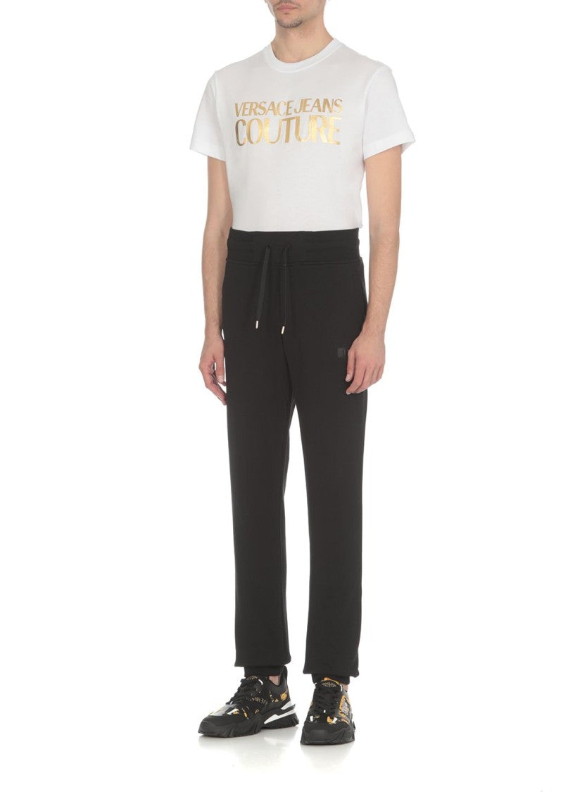 Versace Jeans Couture Cotton Sweatpants With Iconic Branding And Fit
