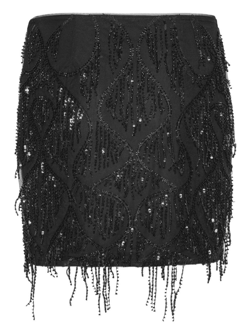 Rotate Mini Skirt With Intricate Bead