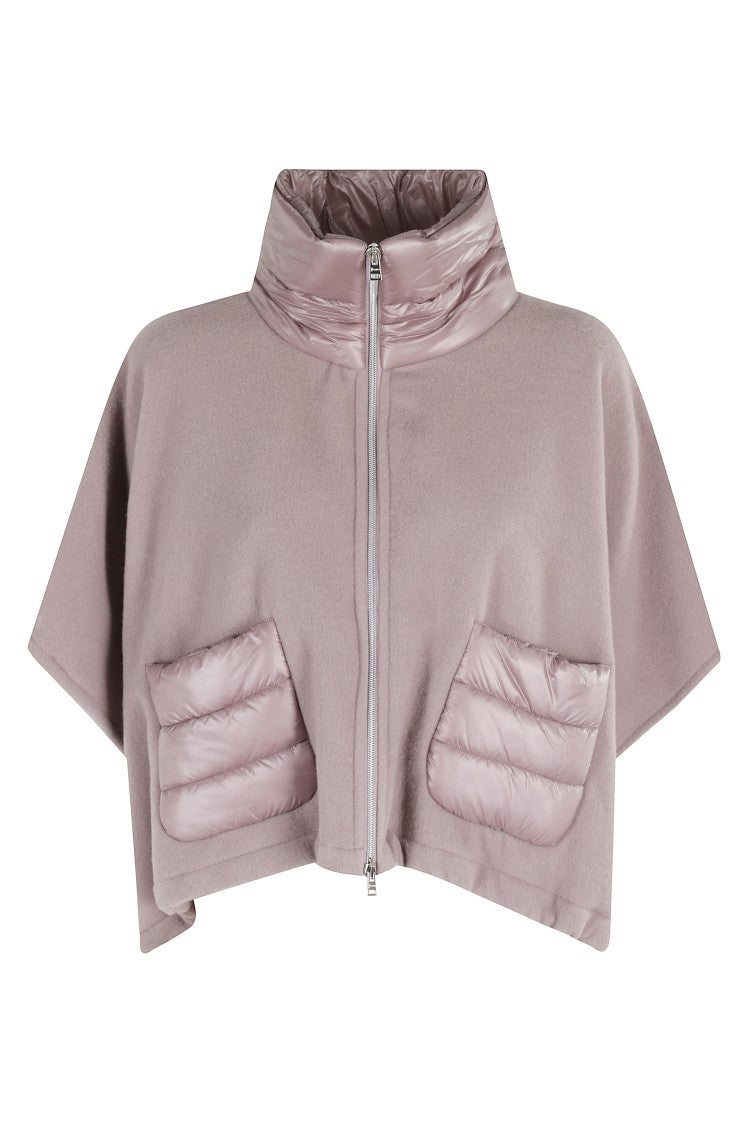 Herno Short Poncho With Details