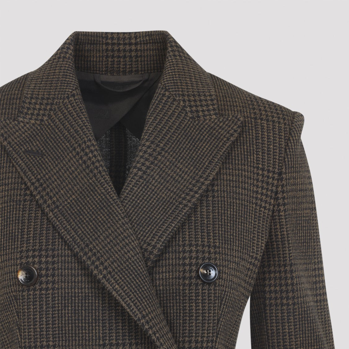 Max Mara Zulma Brown Cotton And Wool Jacket