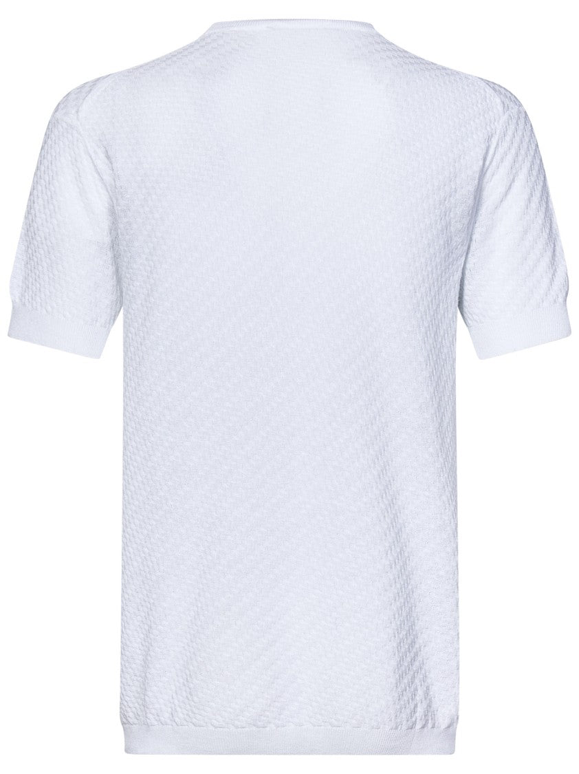 Low Brand Textured Jacquard Crepe Knit T-Shirt