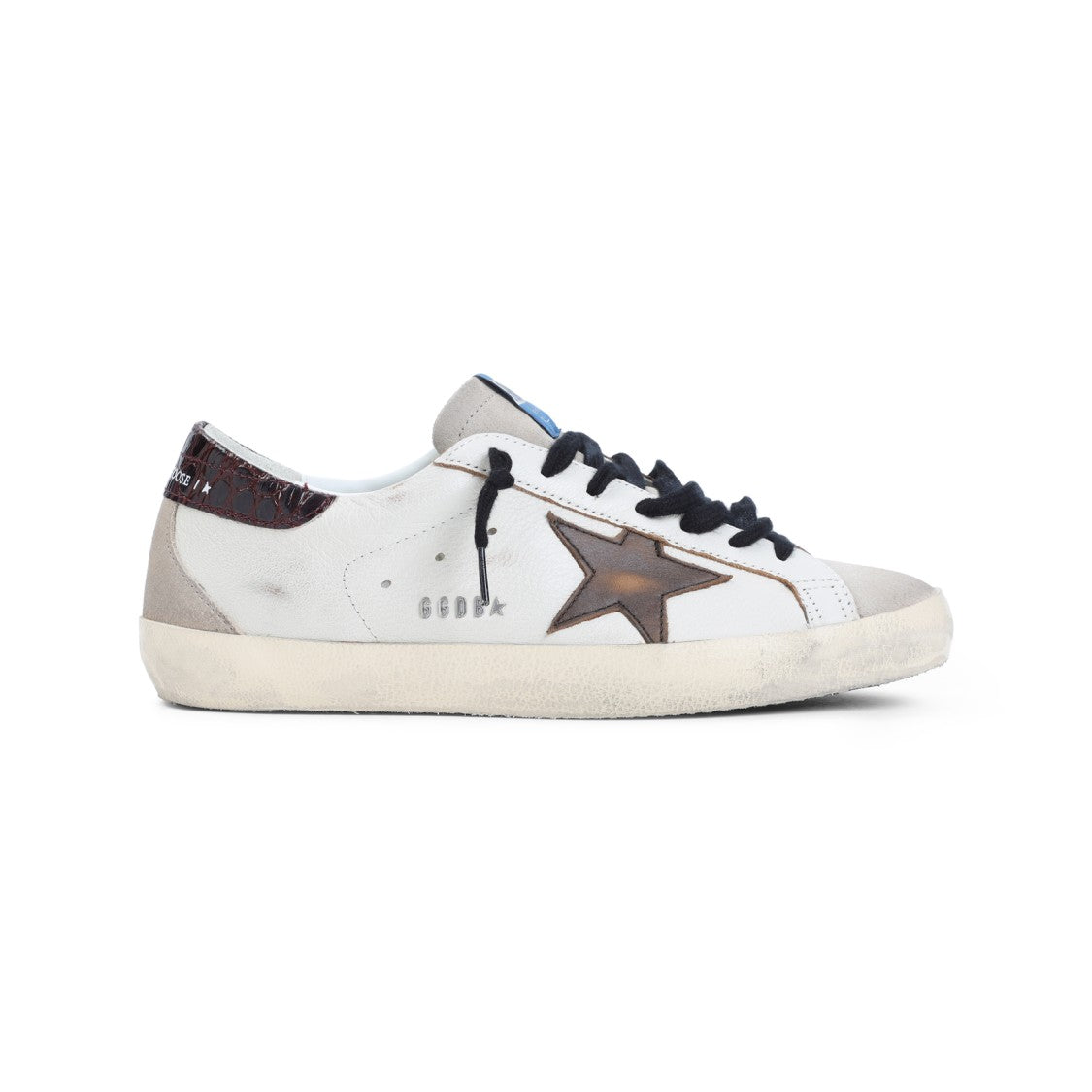 Golden Goose White Goat Leather Superstar Sneakers