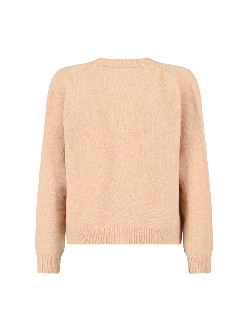 Maison Margiela "Four Stitches" Wool Cardigan – Beige